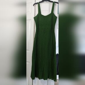 Lush Forest Green Midi Dress